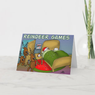 reindeer gaming 2 holiday card