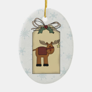 Reindeer Gift Tag Ornament