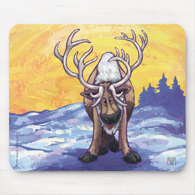 Reindeer Gifts & Accessories Mouse Pad (Front)