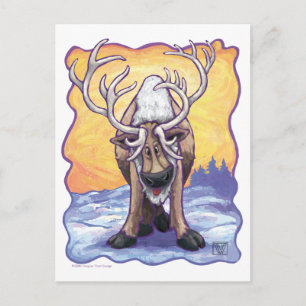 Reindeer Gifts & Accessories Postcard