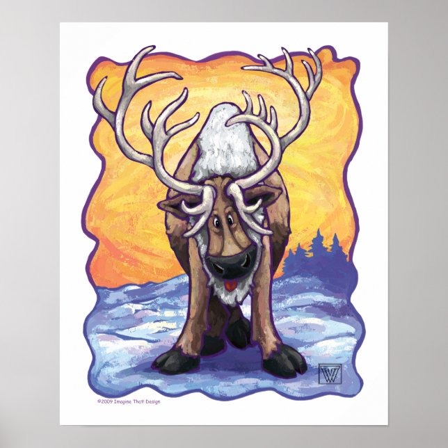 Reindeer Gifts & Accessories Poster (Front)