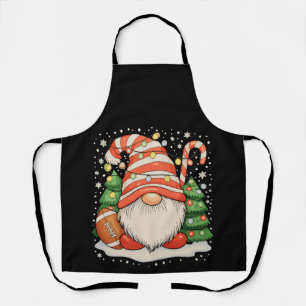 Reindeer Gnome Football Ball Christmas Lights Xmas Apron