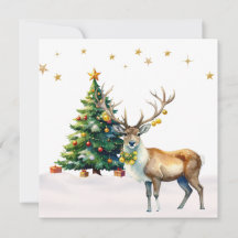 Reindeer Gold Baubles Merry Christmas
