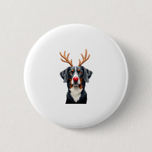 Reindeer Great Dane Christmas Great Dane Dog Mom D 2 Inch Round Button