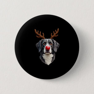Reindeer Great Dane Christmas Great Dane Dog Mom D 2 Inch Round Button