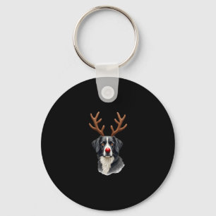 Reindeer Great Dane Christmas Great Dane Dog Mom D Keychain