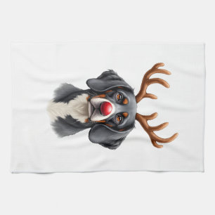 Reindeer Great Dane Christmas Great Dane Dog Mom D Kitchen Towel