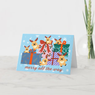 Reindeer Have Arrived Holiday Greeting Card