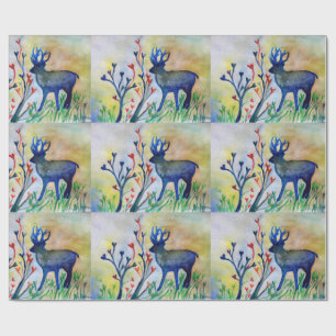 Reindeer Hearts Love  Matte Wrapping Paper