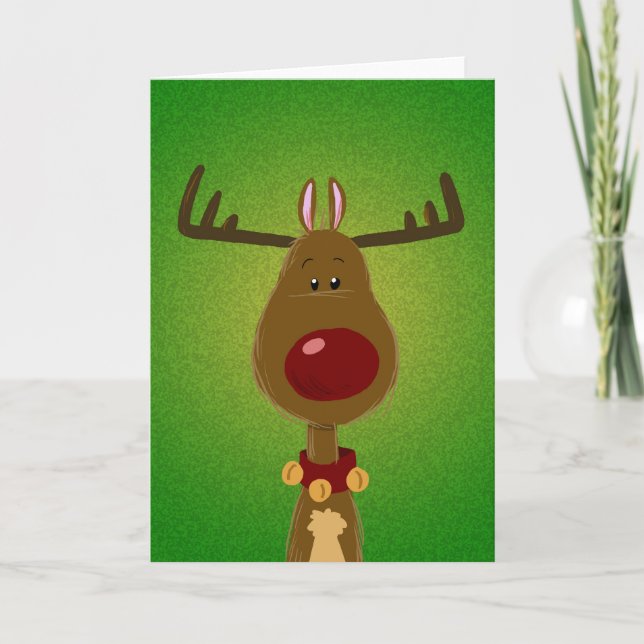 Reindeer Holiday Card (Front)