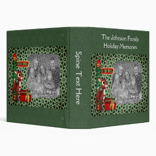 Reindeer Holiday Christmas Peronalized Binder