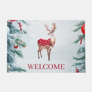Reindeer Holiday Doormat