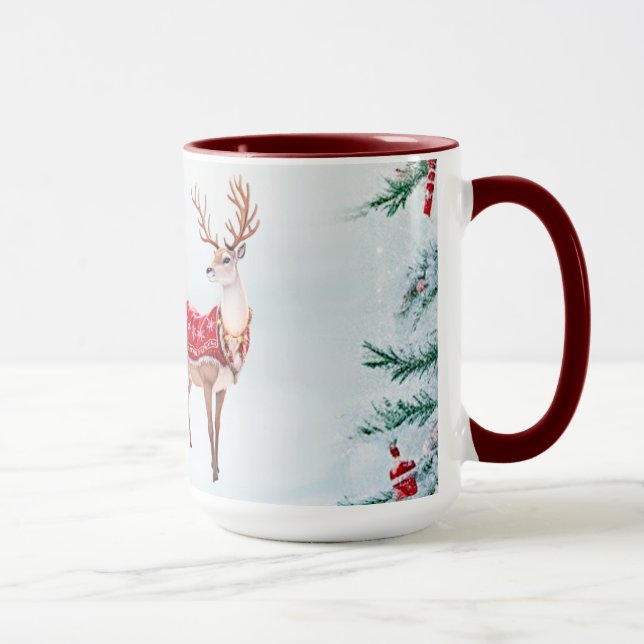 Reindeer Holiday Mug (Right)