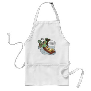 Reindeer Holiday Therapy - Funny Christmas Cartoon Standard Apron