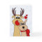 Reindeer in love Christmas Greeting Card
