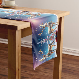 Reindeer Jewels Christmas Holiday Table Runner