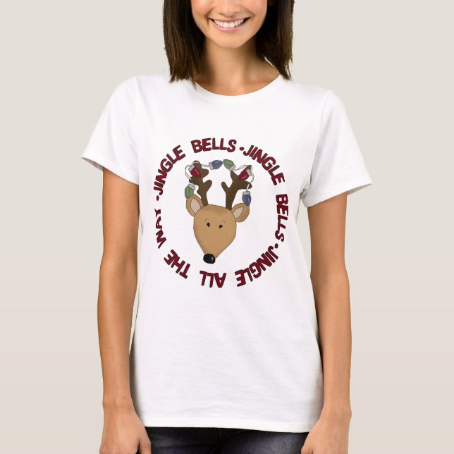 Reindeer Jingle Bells Tshirts et cadeaux (Devant)