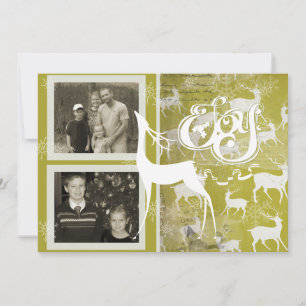 Reindeer Joy Holiday Photo Card