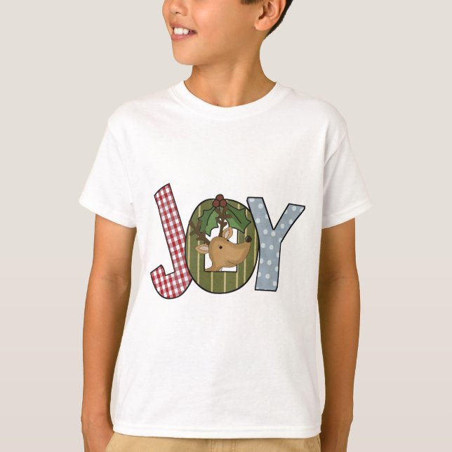 Reindeer Joy Holiday Tshirts and gifts (Front)