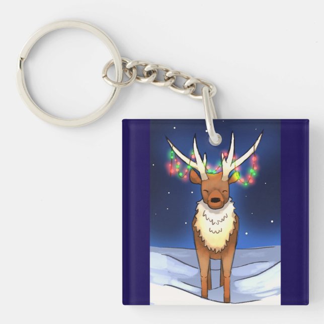 Reindeer  keychain (Front)
