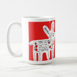 Reindeer Kiss R Coffee Mug<br><div class="desc">Reindeer Kiss homage to Robert Burns Scottish Kiss .
I created scratchy sketch drawing style to enhance the whimsical design</div>