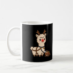 Reindeer Llama Christmas Coffee Mug