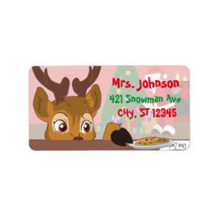 Reindeer Love Cookies Label