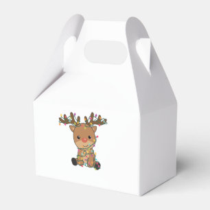Reindeer Merry Christmas Winter Animals Deer Favor Box
