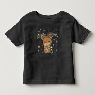 Reindeer Merry Christmas Winter Animals Deer Toddler T-shirt