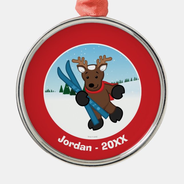 Reindeer Metal Ornament (Front)