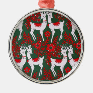 Reindeer Metal Ornament