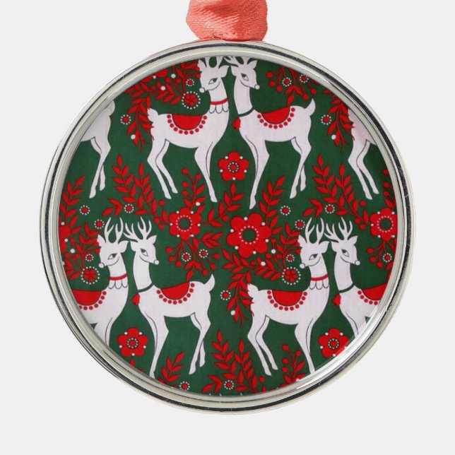 Reindeer Metal Ornament (Front)