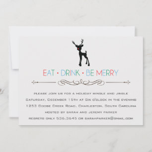 Reindeer Mingle and Jingle Invitation