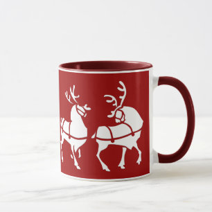 Reindeer Mug Coffee Cup Festive Christmas Gifts
