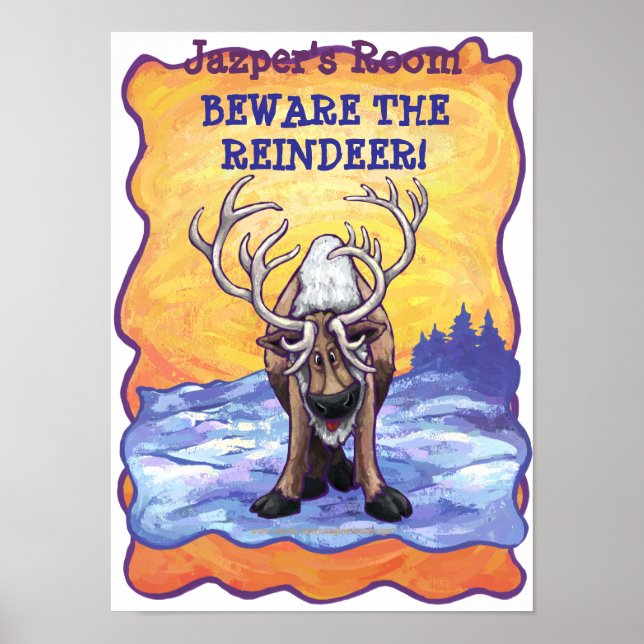 Reindeer My Room Poster (Front)