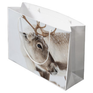 Reindeer Nature Photo Large Gift Bag