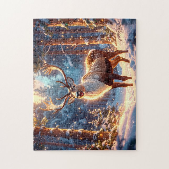 Reindeer of Santa Claus Jigsaw Puzzle (Vertical)