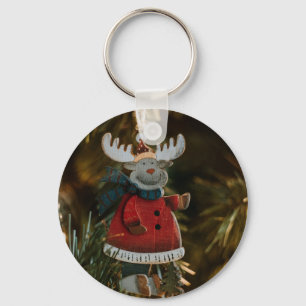Reindeer Ornament Christmas Keychain