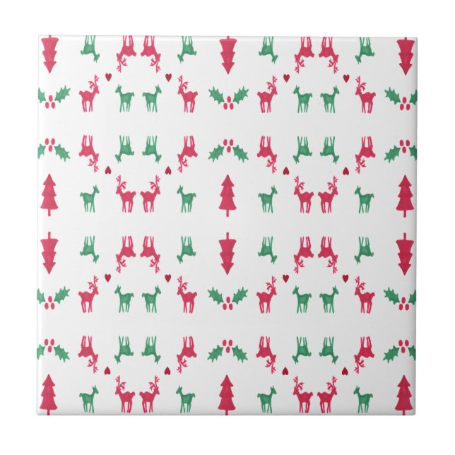 REINDEER PATTERN TILE (Front)