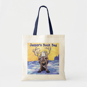 Reindeer Personalized Book Bag