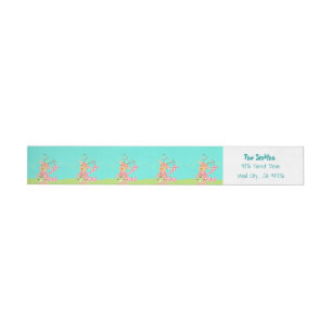 Reindeer personalized wraparound address labels