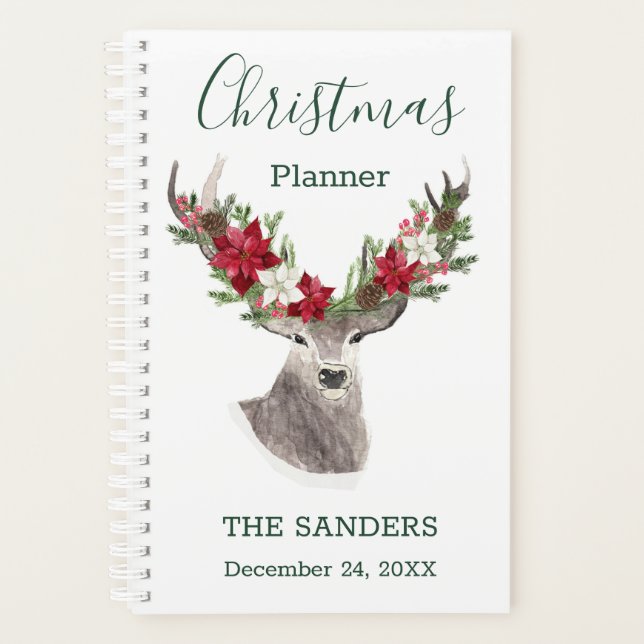 Reindeer, planificateur de Noël Poinsettia (Devant)