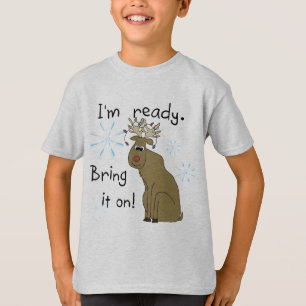 Reindeer prêt pour les T-shirts et cadeaux de Noël