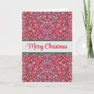 Reindeer Prints Christmas Card