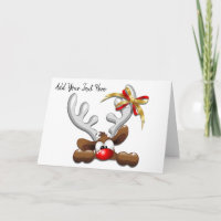 Reindeer Puzzled Funny Christmas Character