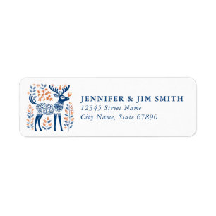 Reindeer Return Address Labels