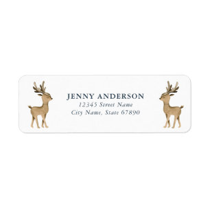 Reindeer Return Address Labels