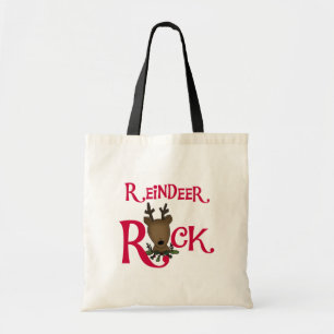 Reindeer Rock Tshirts and Gifts Tote Bag