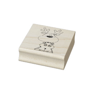 Reindeer Rubber Stamp