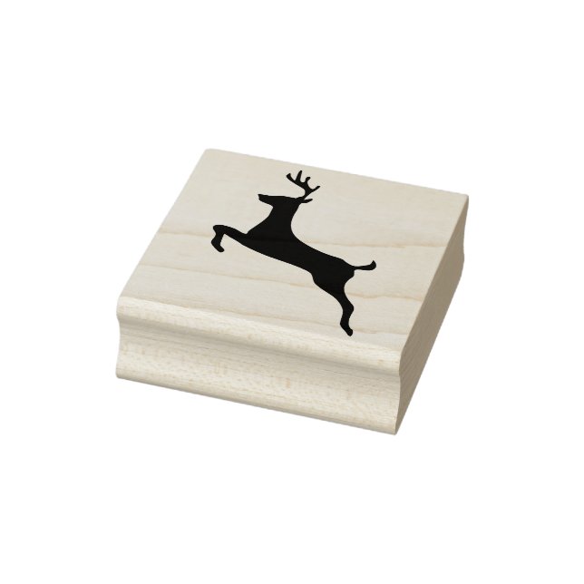 reindeer silhouette art stamp (Stamp)